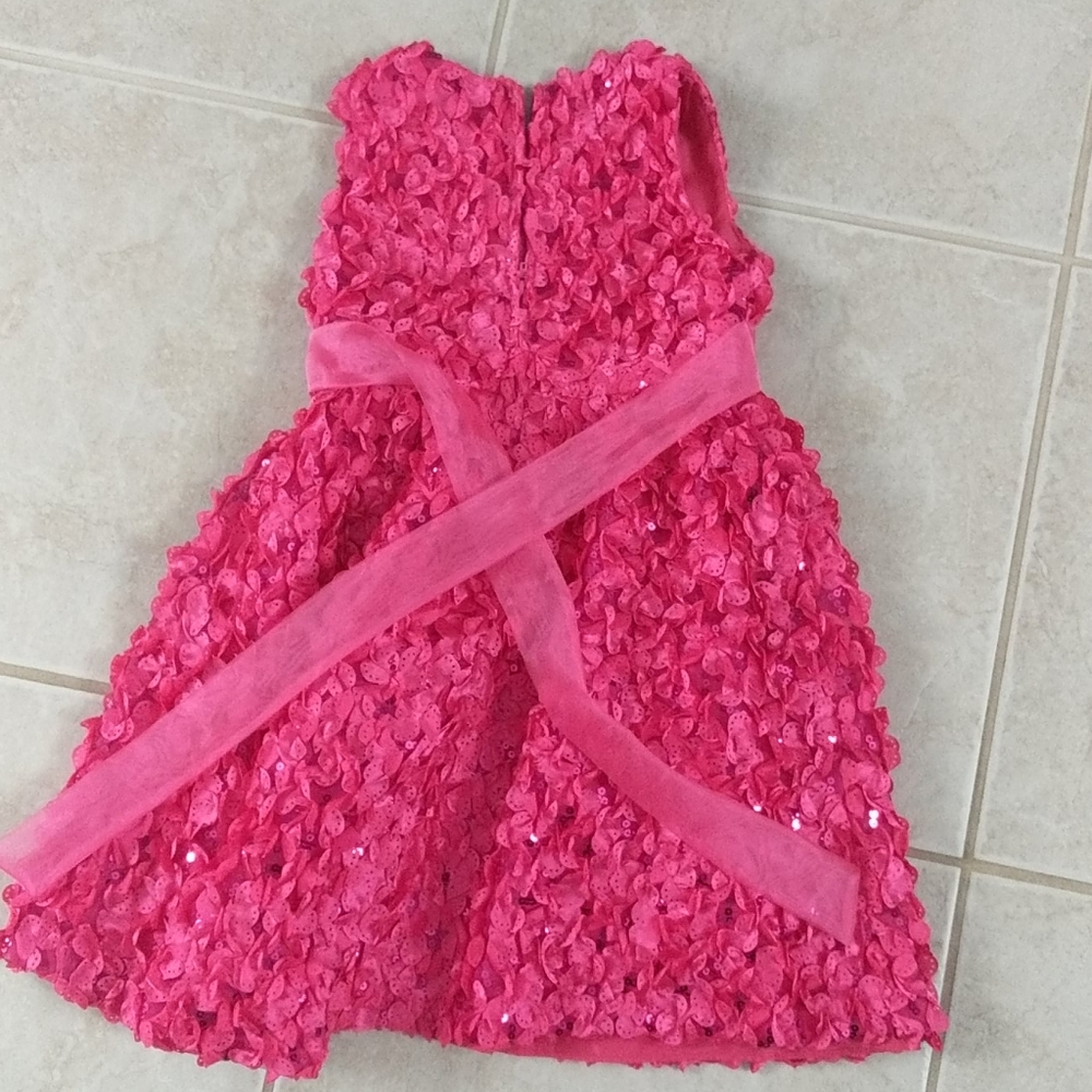 size 5t hot pink special occasion holiday dress - Picture 2 of 3